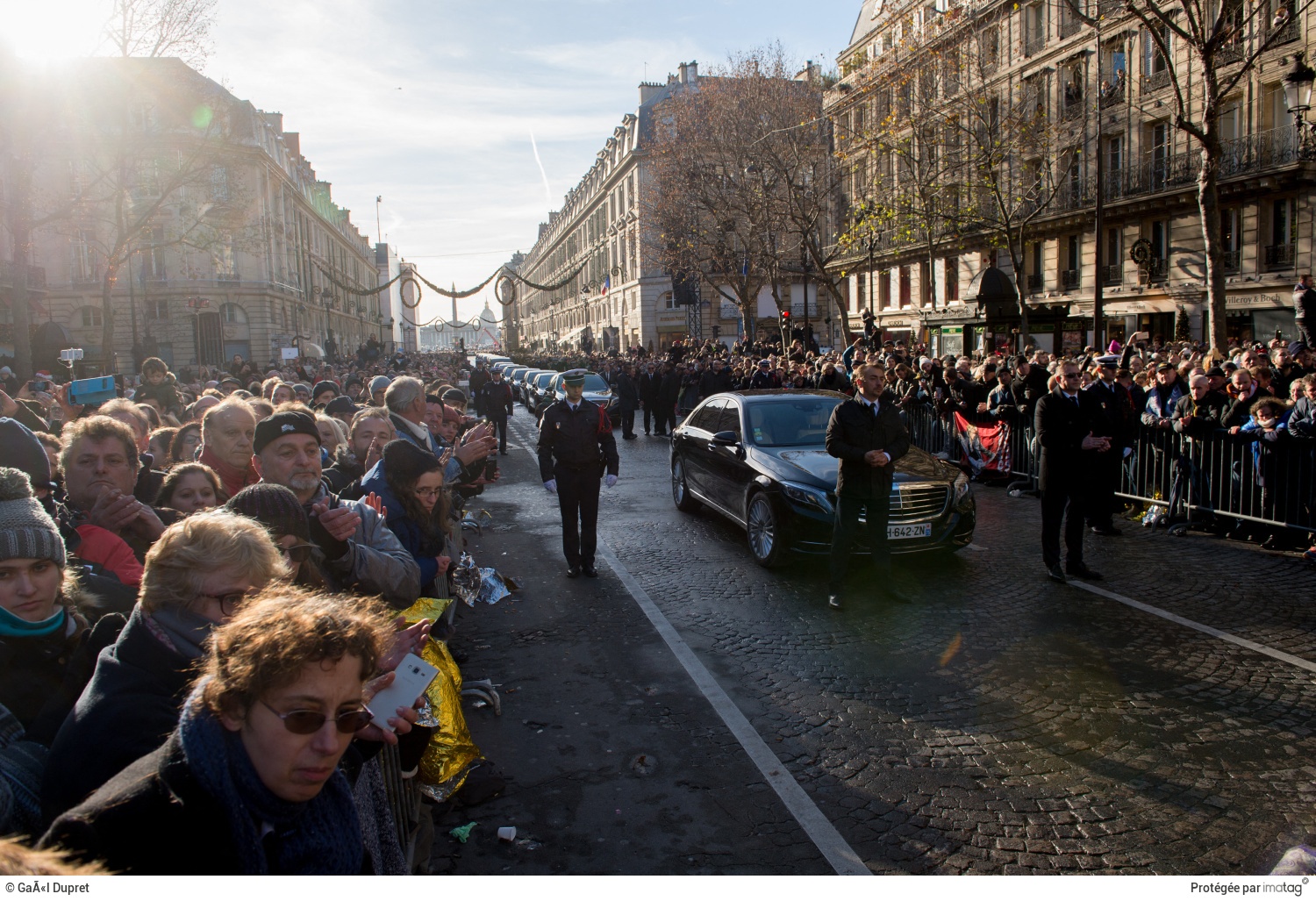 Cérémonie d'hommage à Johnny Hallyday